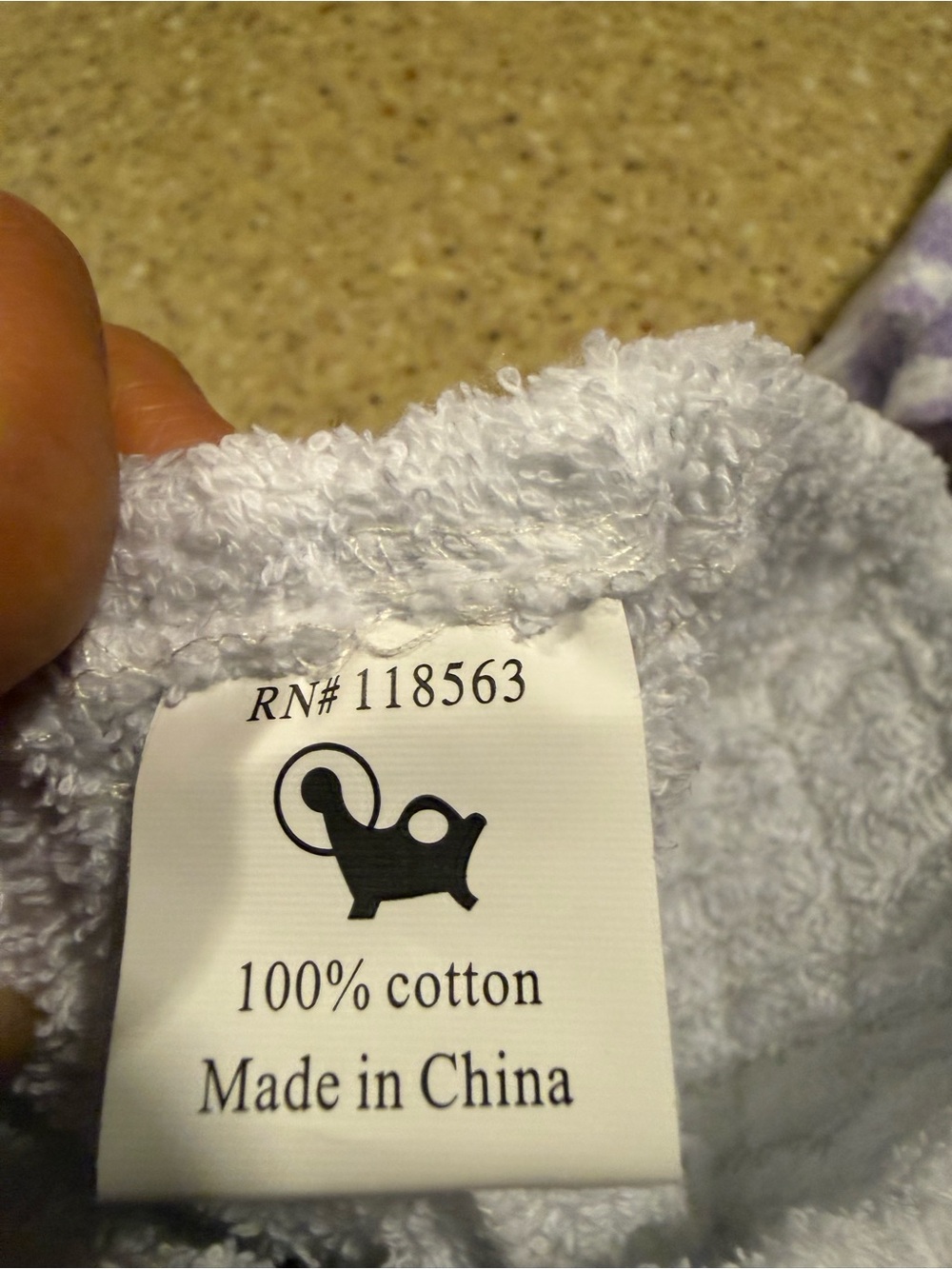 Turbie Twist Lavender and White Hair Towels Set - Picture 3 of 5